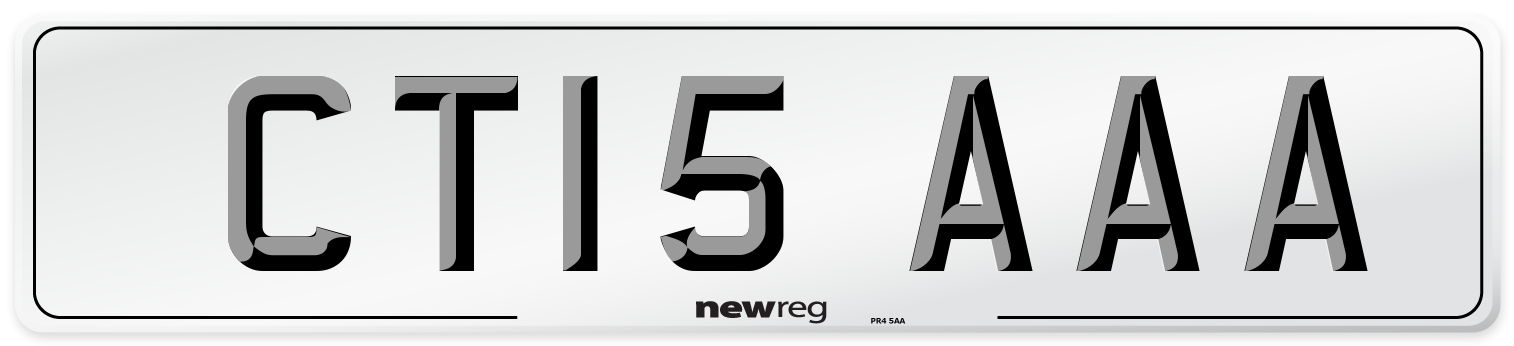 CT15 AAA Number Plate from New Reg